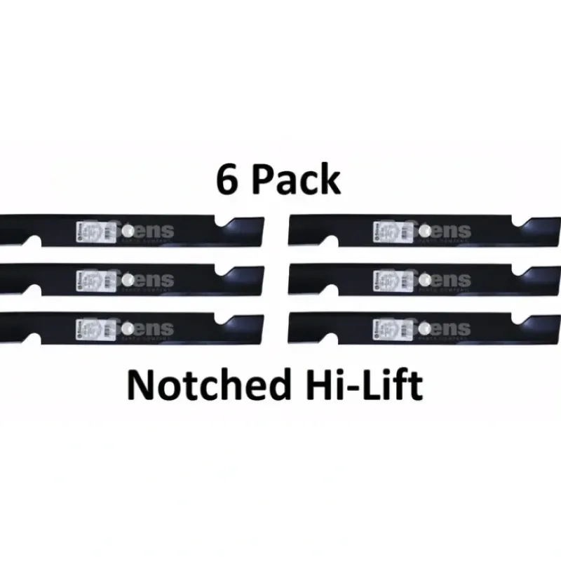 Sale 6 Pack Stens 355-343 Notched Hi-Lift Blade For Exmark 103-6393 103-6398 103-6403 - Explore Premium Parts & Accessories for All Motor Vehicle Models Stens Parts & Accessories