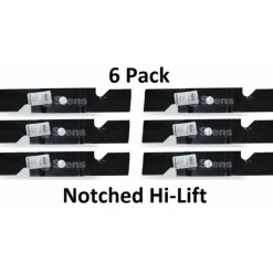 Online 6 Pack Stens 355-407 Notched Hi-Lift Blade Fits Exmark 109-6460-S 116-5496-S - Explore Premium Parts & Accessories for All Motor Vehicle Models Stens Parts & Accessories