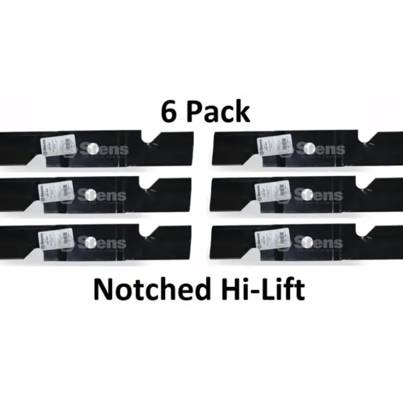 Online 6 Pack Stens 355-407 Notched Hi-Lift Blade Fits Exmark 109-6460-S 116-5496-S - Explore Premium Parts & Accessories for All Motor Vehicle Models Stens Parts & Accessories