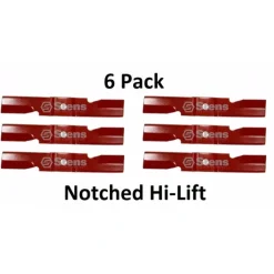 Flash Sale 6 Pack Stens 355-419 Notched Hi-Lift Blade Fits Exmark 109-6462-S 109-9392-S - Explore Premium Parts & Accessories for All Motor Vehicle Models Stens Parts & Accessories