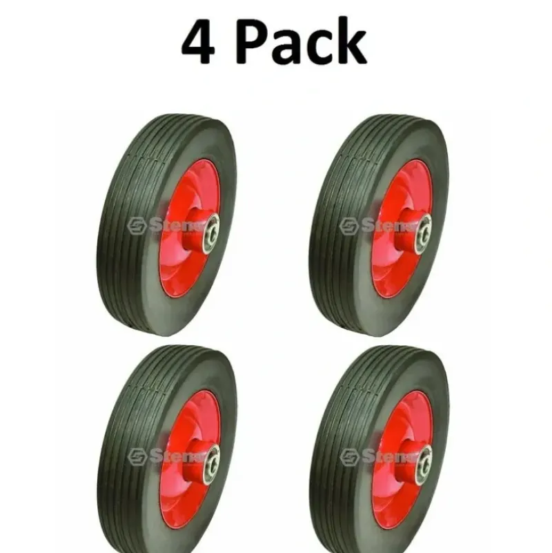 Discount 4 Pack Stens 205-112 8" Steel Wheel for Bobcat 76096-C1 76167 Lesco 050358 Rib - Explore Premium Parts & Accessories for All Motor Vehicle Models Stens Parts & Accessories