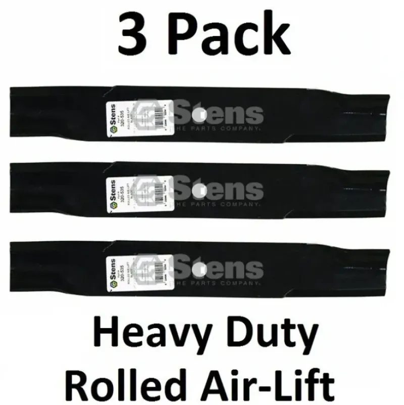 Shop 3 Pack Stens 320-535 Rolled Air-Lift Blade Fits Dixie Chopper 30227-50 30227-50H - Explore Premium Parts & Accessories for All Motor Vehicle Models Stens Parts & Accessories