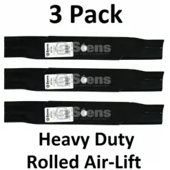 New 3 Pack Stens 320-535 Rolled Air-Lift Blade for Gravely 046998 08899600 09246700 - Explore Premium Parts & Accessories for All Motor Vehicle Models Stens Parts & Accessories