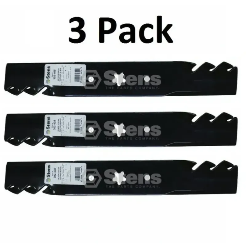 Outlet 3 Pack Stens 302-408 Toothed Blade Fits Husqvarna 532173920 532180054 Star Hole - Explore Premium Parts & Accessories for All Motor Vehicle Models Stens Parts & Accessories