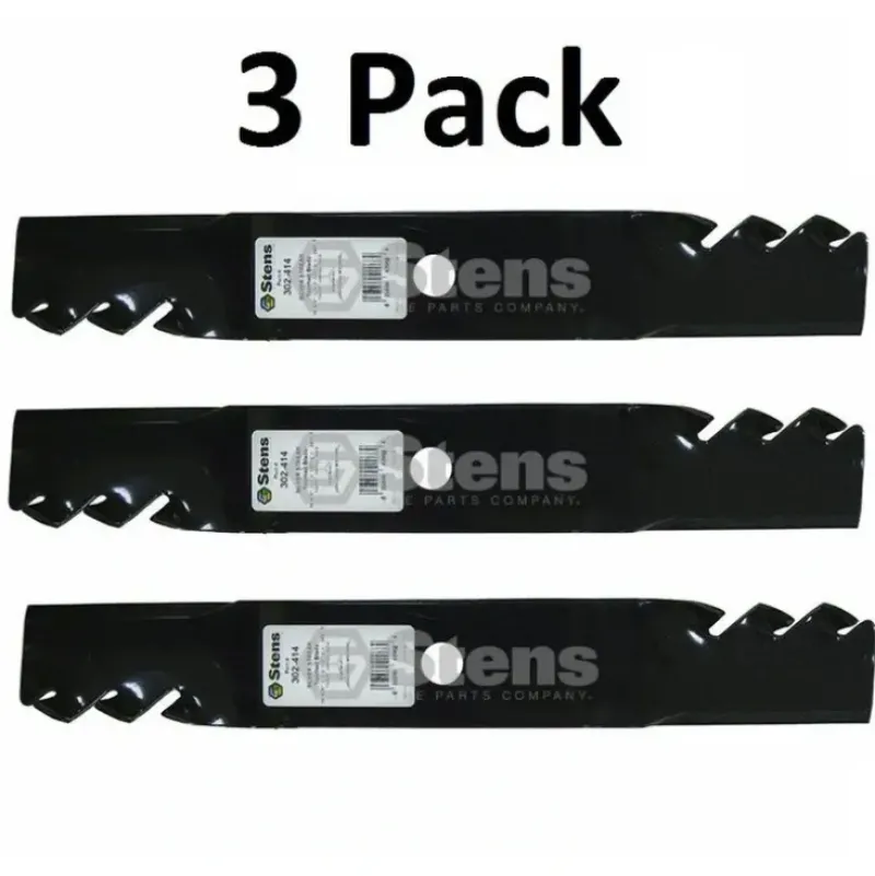 Fashion 3 Pack Stens 302-414 Toothed Mower Blade for John Deere M115495 M113517 Scotts - Explore Premium Parts & Accessories for All Motor Vehicle Models Stens Parts & Accessories