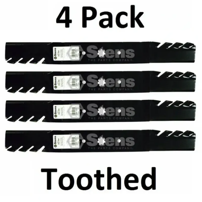 Hot 4 Pack Stens 302-456 Toothed Mower Blade for John Deere GX22151 - Explore Premium Parts & Accessories for All Motor Vehicle Models Stens Parts & Accessories