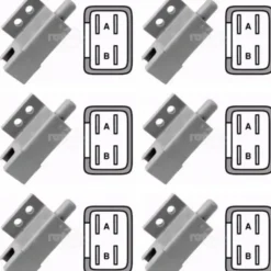 Flash Sale 6 PK Plunger Switch For BobCat 108208 Bunton PL7484 Exmark 1-633111 925-3169A - Explore Premium Parts & Accessories for All Motor Vehicle Models Rotary Parts & Accessories