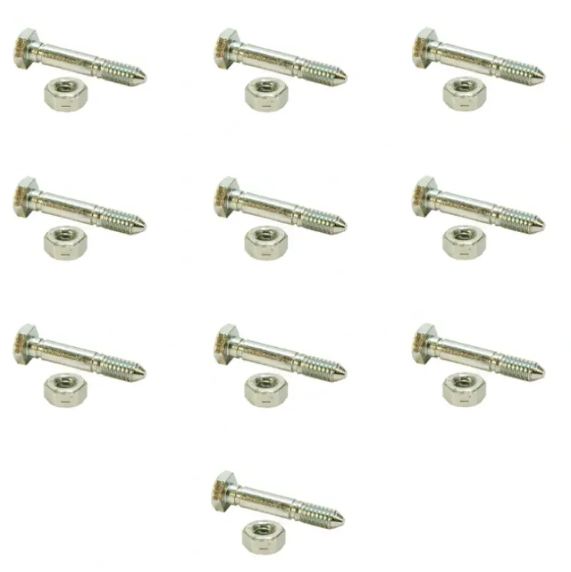 Rotary Parts & Accessories|10 Pk Shear Pin & Nut For Ariens 51001500 John Deere AM136890 Snapper 7091550YP - Explore Premium Parts & Accessories for All Motor Vehicle Models