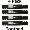 Hot 4 Pk Stens 302-612 Toothed Mower Blade Fits Exmark 116-6358 Toro 116-6358-03 30" - Explore Premium Parts & Accessories for All Motor Vehicle Models Stens Parts & Accessories