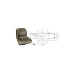 Rotary 13344 High Back Seat 18" Black - Explore Premium Parts & Accessories for All Motor Vehicle Models< Rotary Parts & Accessories