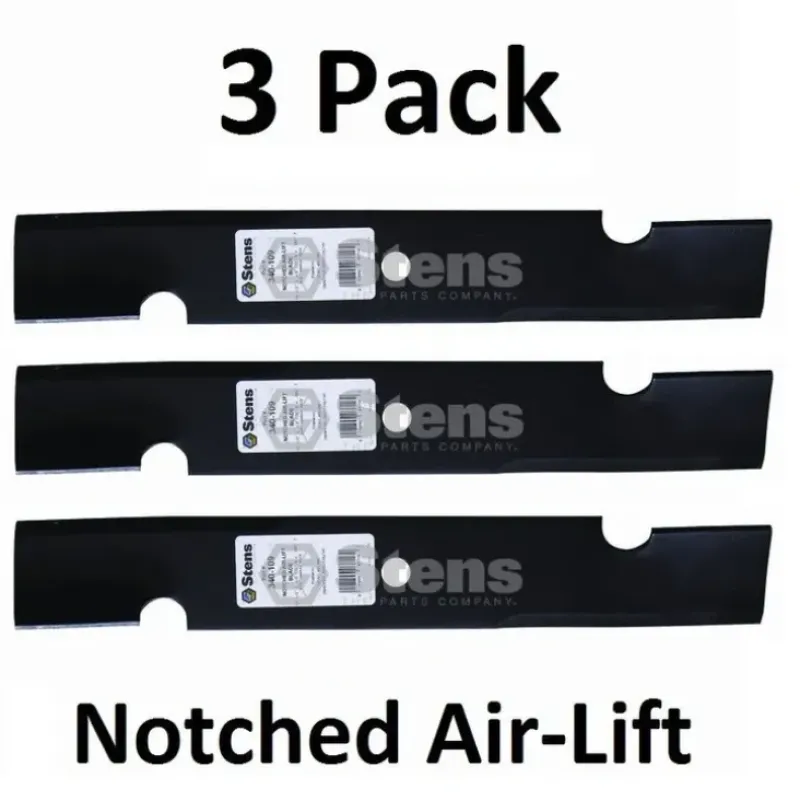 Flash Sale 3 Stens 340-109 Notched Air-Lift Blades Fits Toro 107-3192-03 110-0414 110-0418 - Explore Premium Parts & Accessories for All Motor Vehicle Models Stens Parts & Accessories