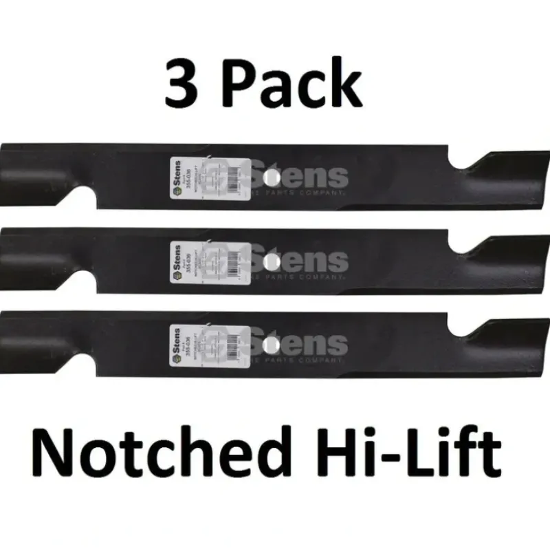 Hot 3 Stens 355-036 Notched Hi-Lift Blades For Exmark 103-2530-S 103-1580-S 103-0301 - Explore Premium Parts & Accessories for All Motor Vehicle Models Stens Parts & Accessories