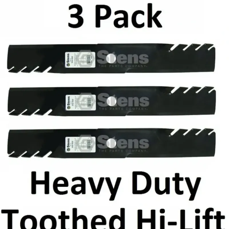 New 3 Stens 302-822 Toothed Hi-Lift Blades For Exmark 103-6403-S 116-5174-S 103-6398 - Explore Premium Parts & Accessories for All Motor Vehicle Models Stens Parts & Accessories