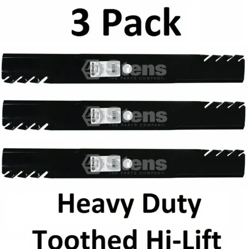 Hot 3 Stens 302-827 Toothed Hi-Lift Blades For Exmark 116-5171-S 103-6404-S 103-6399 - Explore Premium Parts & Accessories for All Motor Vehicle Models Stens Parts & Accessories