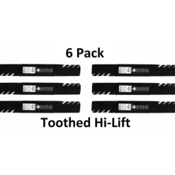 Flash Sale 6 Stens 302-820 Toothed Hi-Lift Blades Fits Dixie Chopper 30227-60 30227-60H 60V - Explore Premium Parts & Accessories for All Motor Vehicle Models Stens Parts & Accessories
